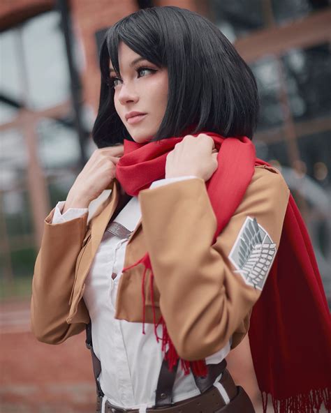 sexy mikasa cosplay|Mikasa cosplay